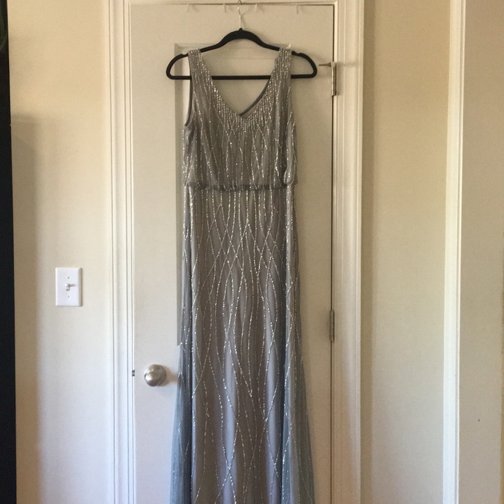 Adrianna Papell bead/ sequin dressSZ10 worn once